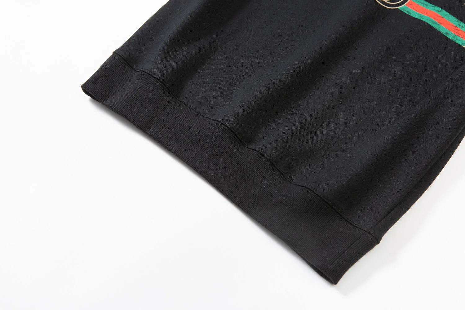 Printed crew neck cotton sweatshirt