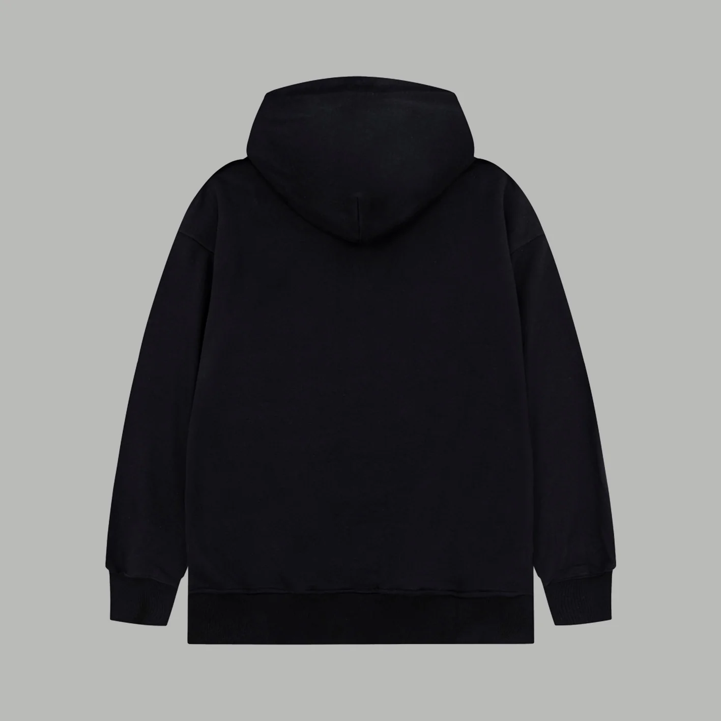 Cotton zip-up hooded sweatshirt