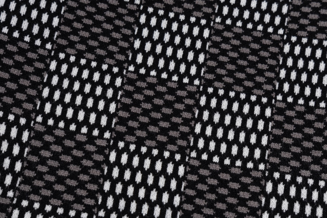 Jacquard-knit cashmere sweatshirt