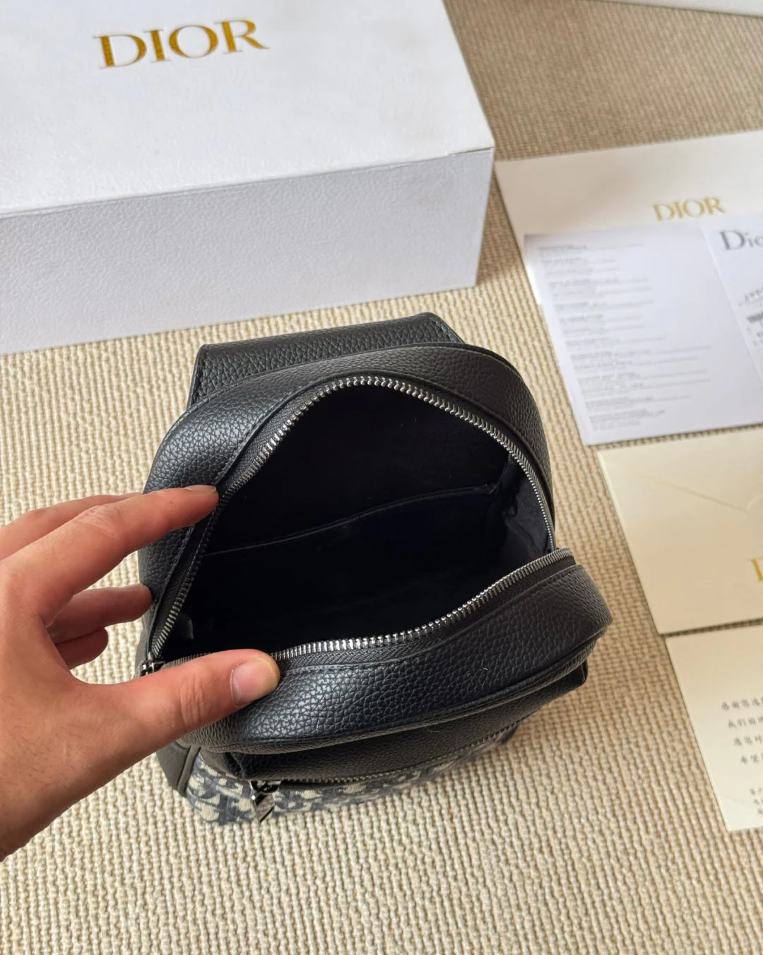 Men's Embossed Chest Bag