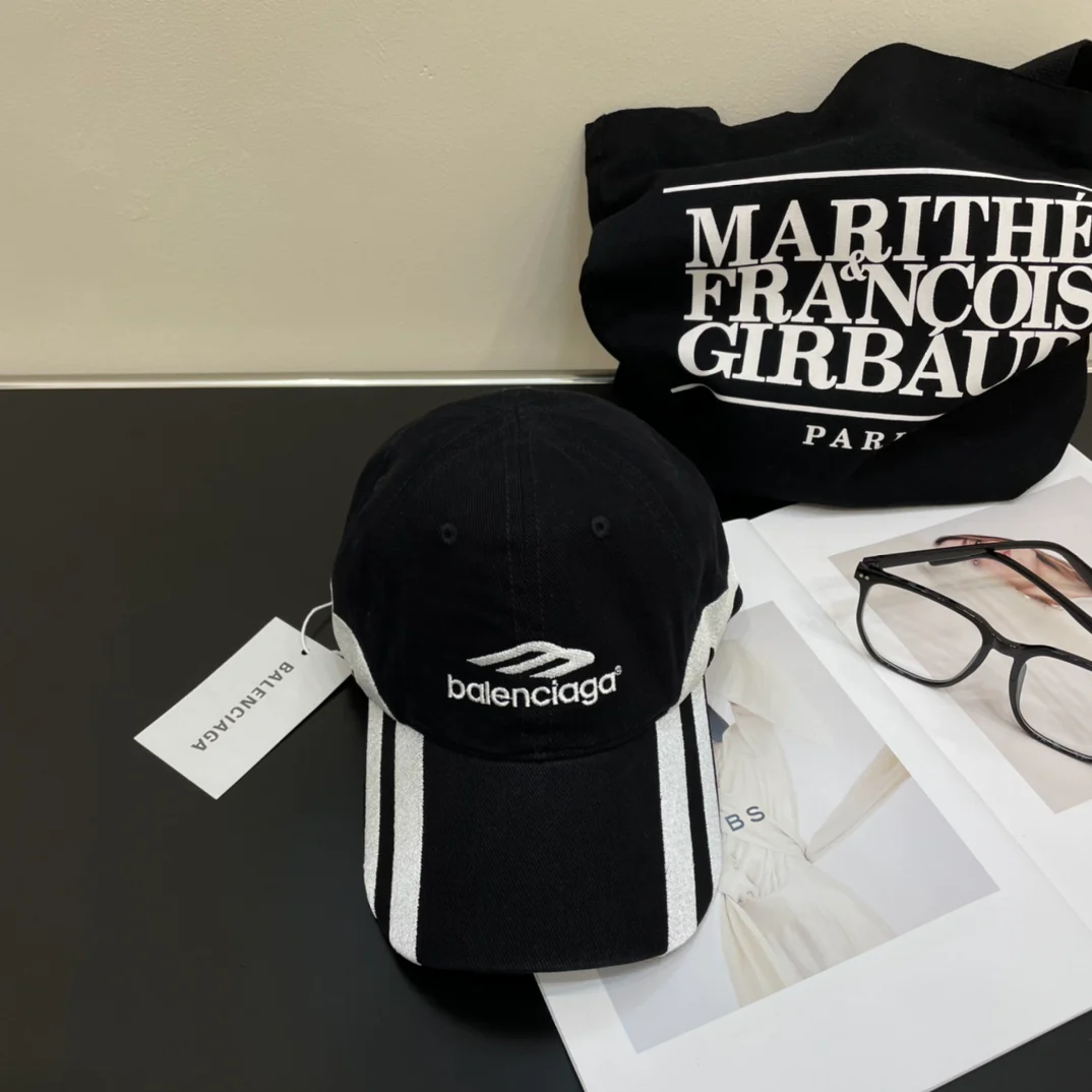 Embroidered lettering baseball cap