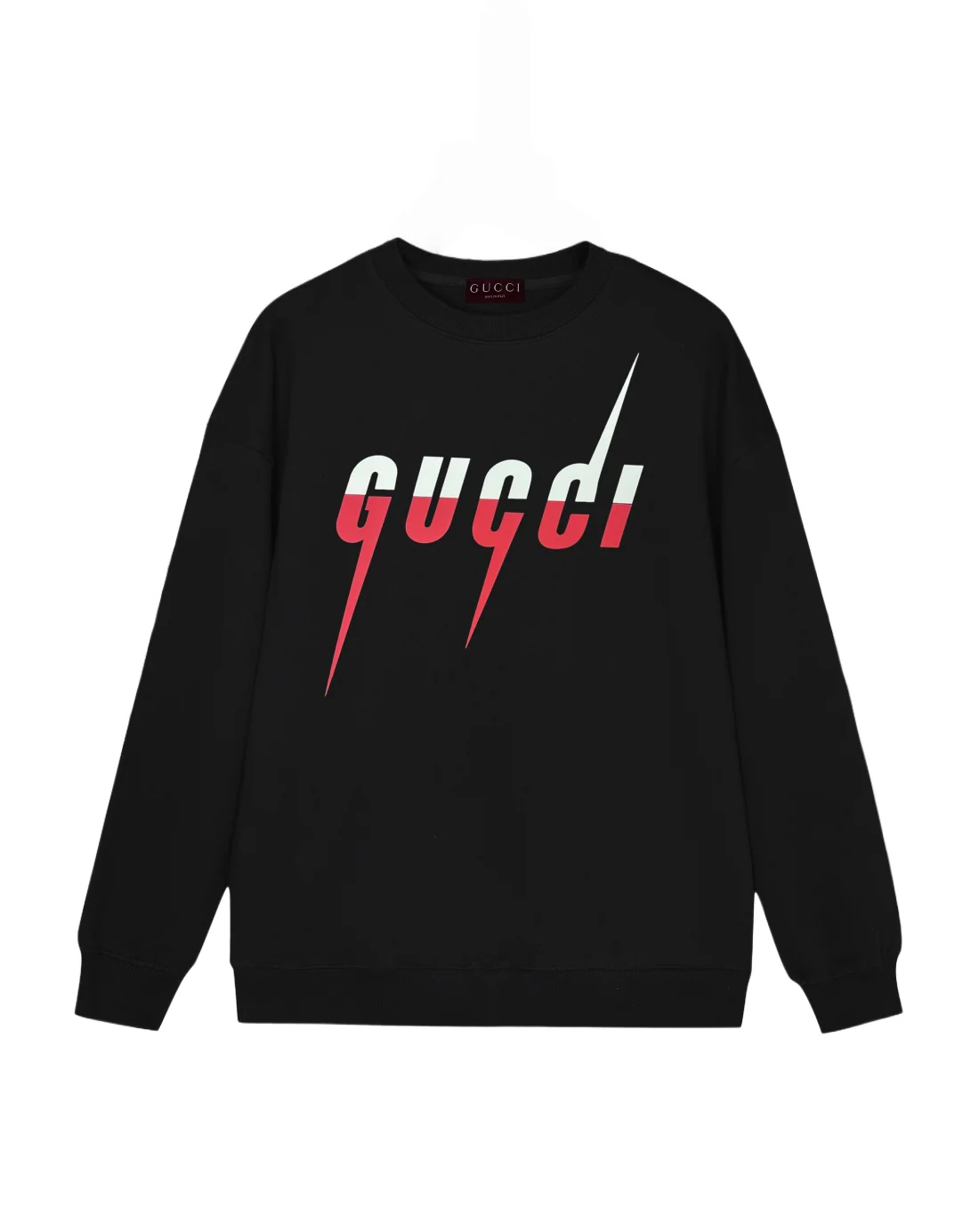 Lightning print cotton sweatshirt