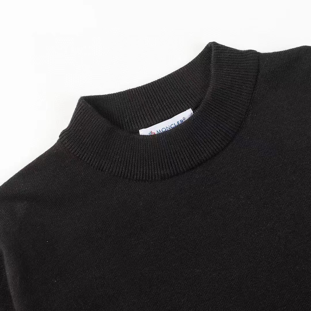 knitted embroidered sweatshirt