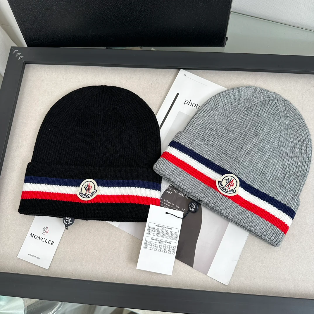 Stylish embroidered knitted hat