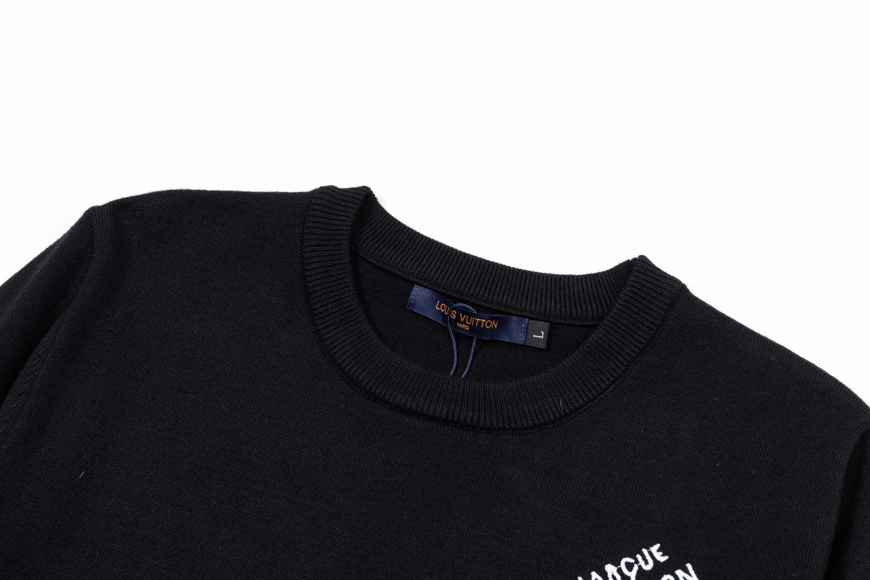 Knitted jacquard cashmere sweater