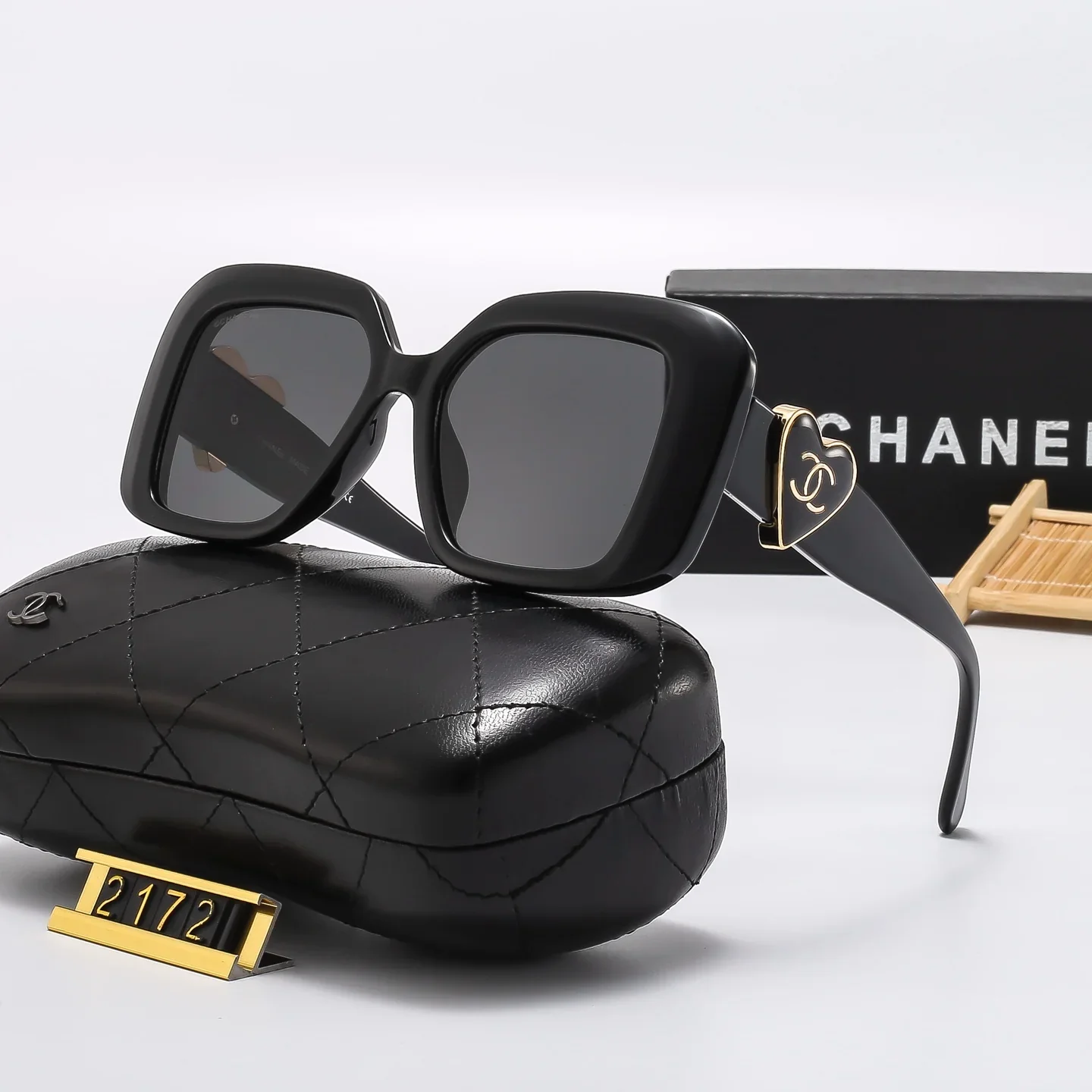 6 Colors Square Frame HD Lens Sunglasses  2172