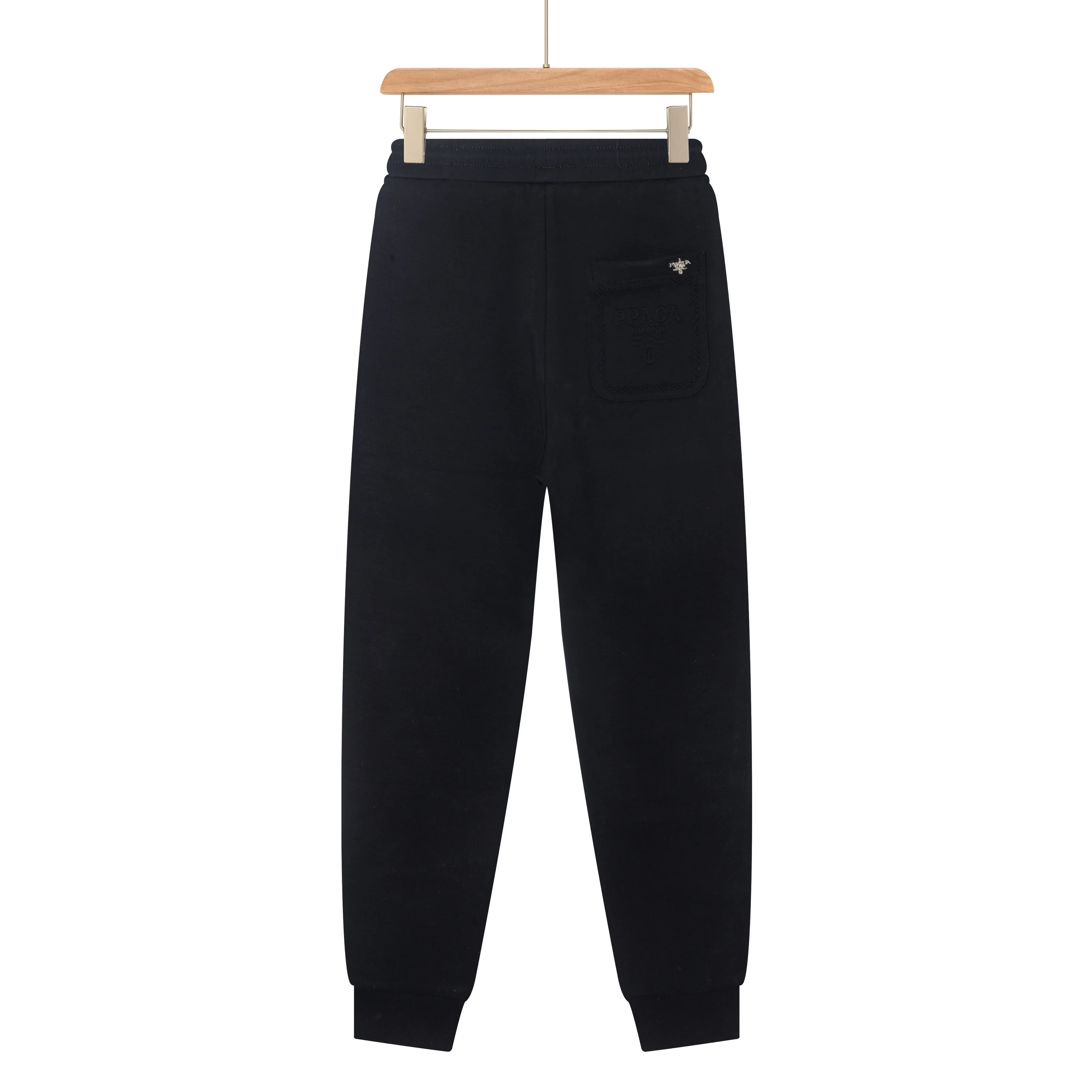 Triangle cotton drawstring trousers