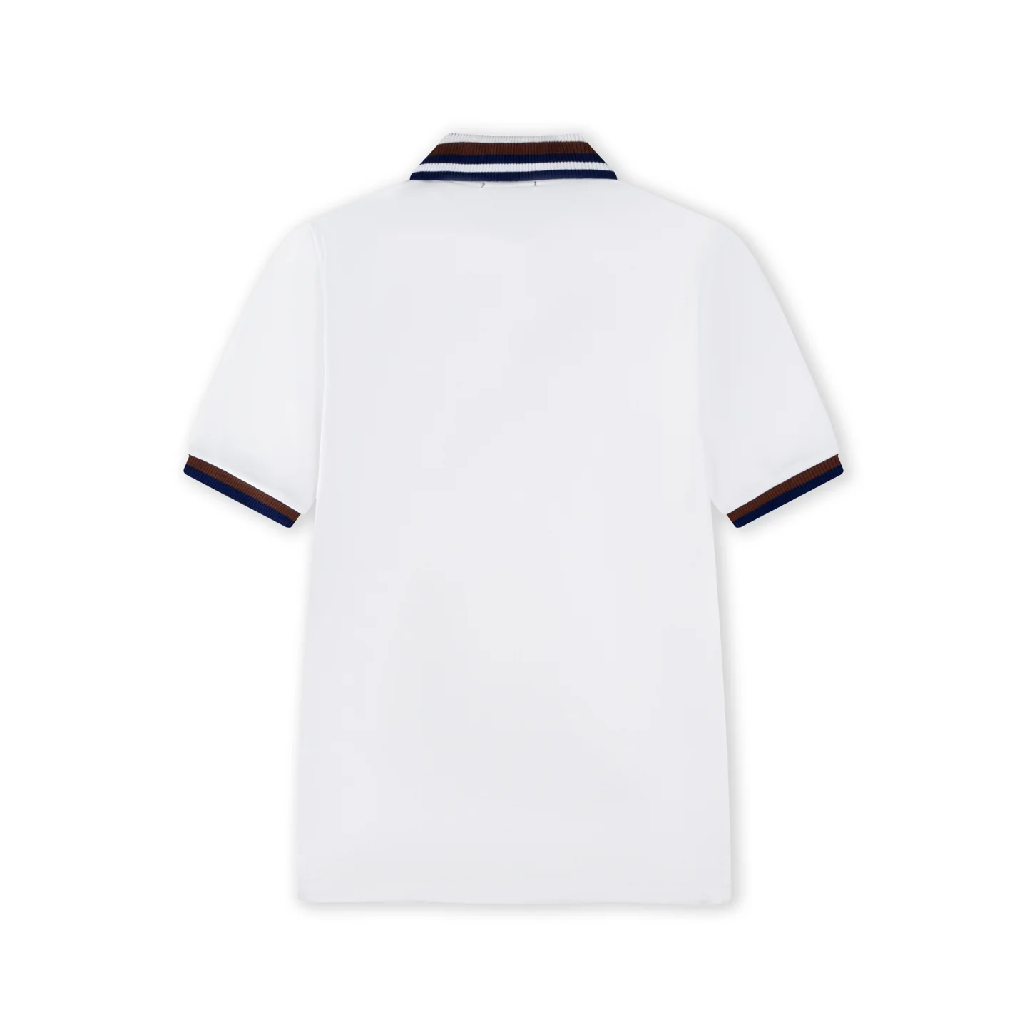 Lapel cotton polo shirt