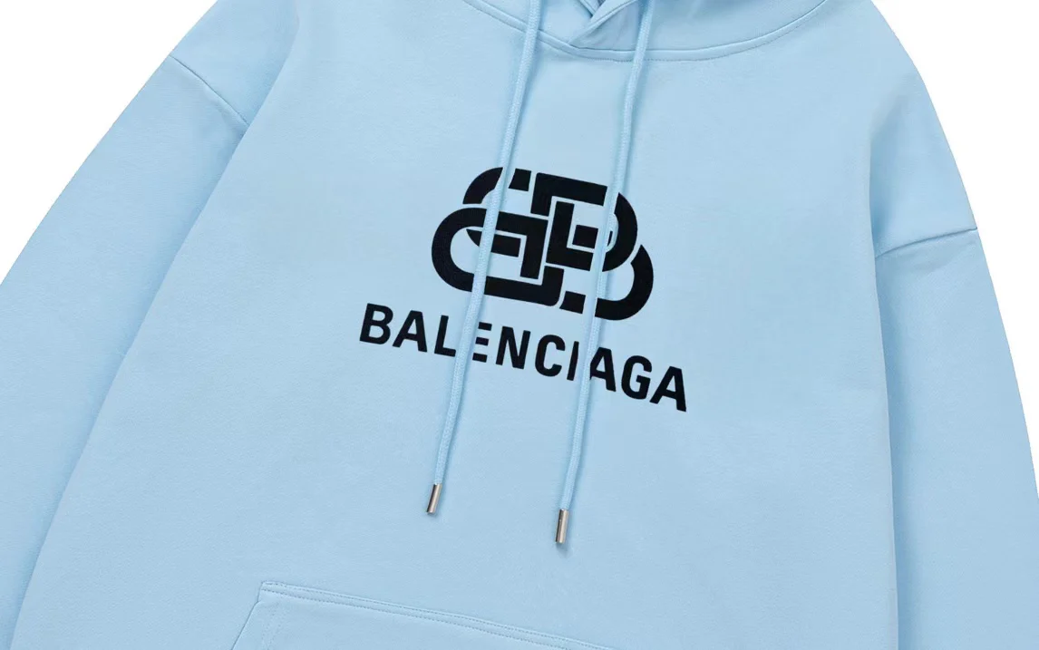 Printed cotton hooded sweatshirt