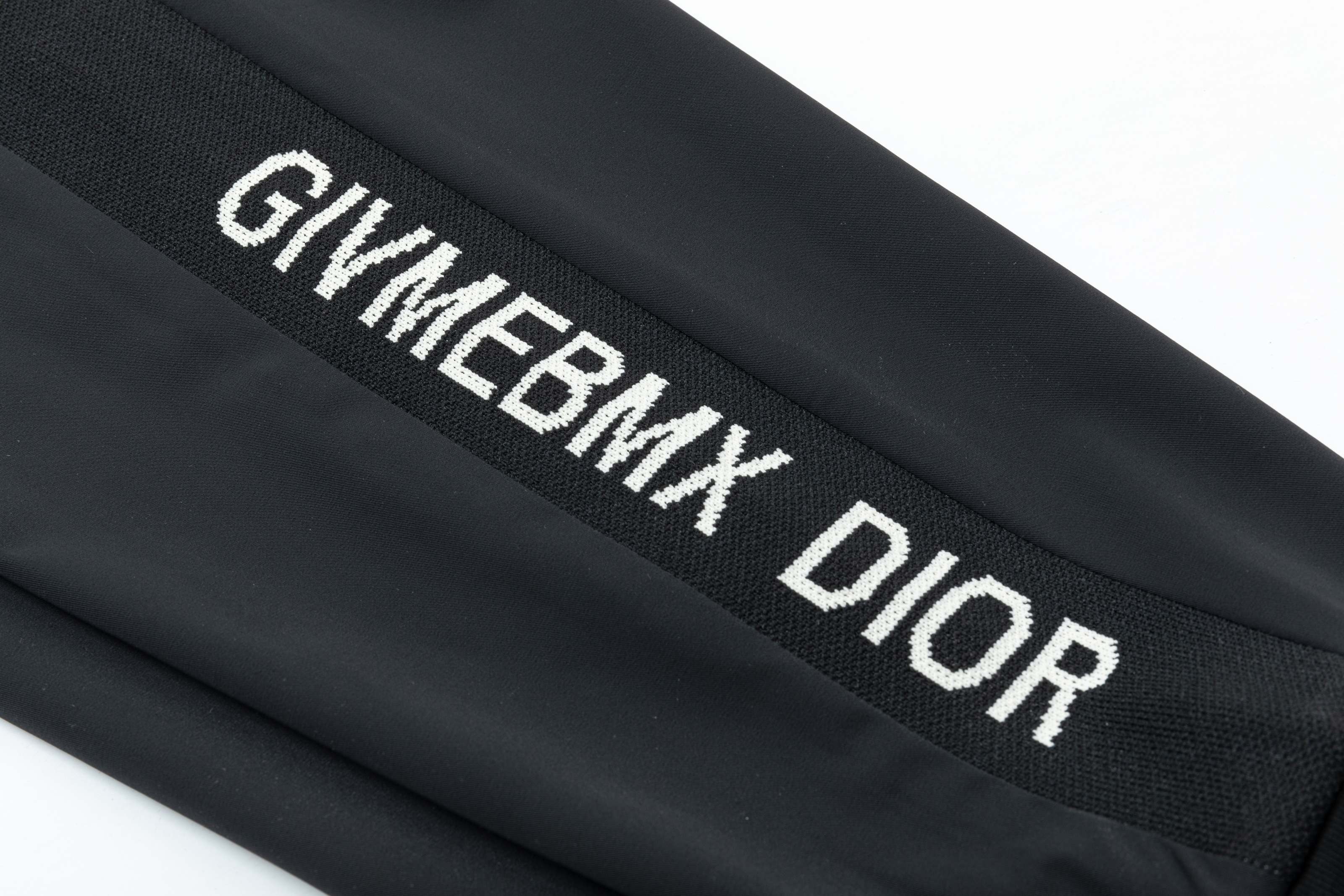 Embroidered drawstring casual trousers