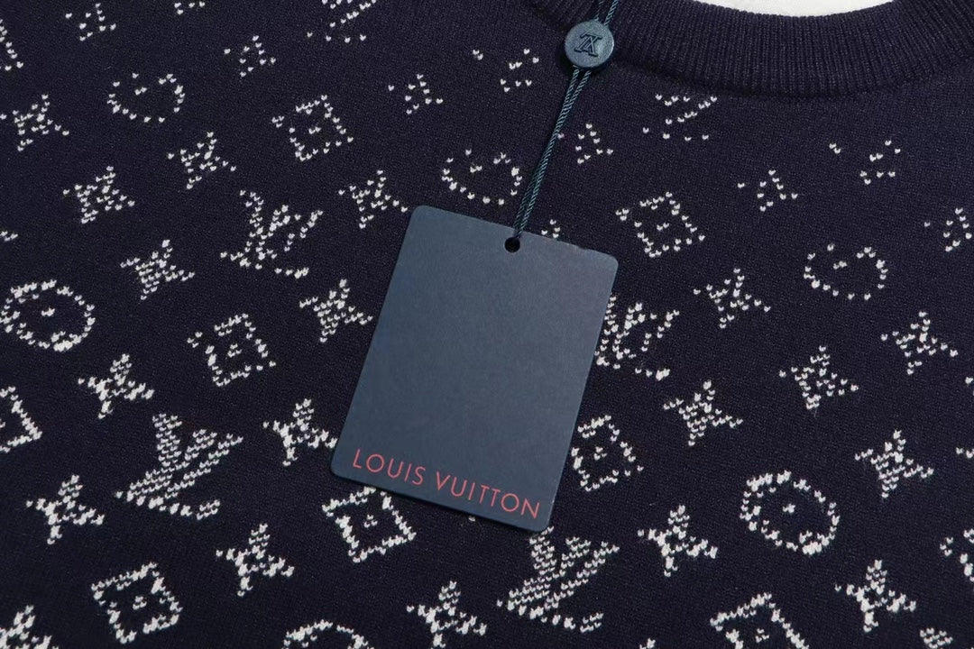 Jacquard gradient cashmere sweatshirt