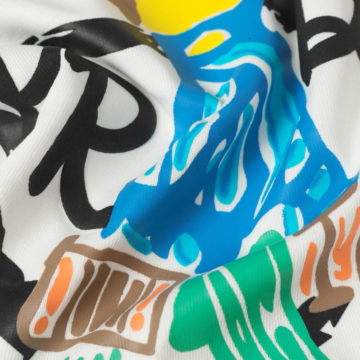 Printed crew neck cotton T-shirt