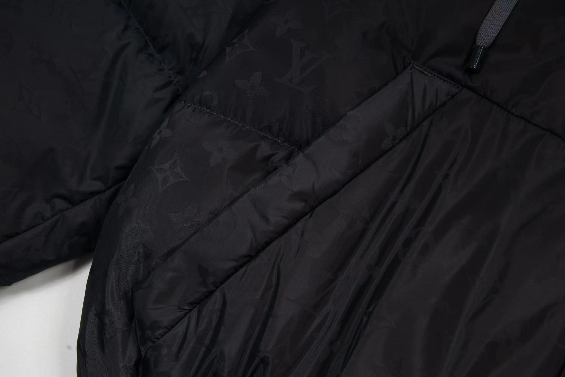 Skiing series jacquard hooded down jacket