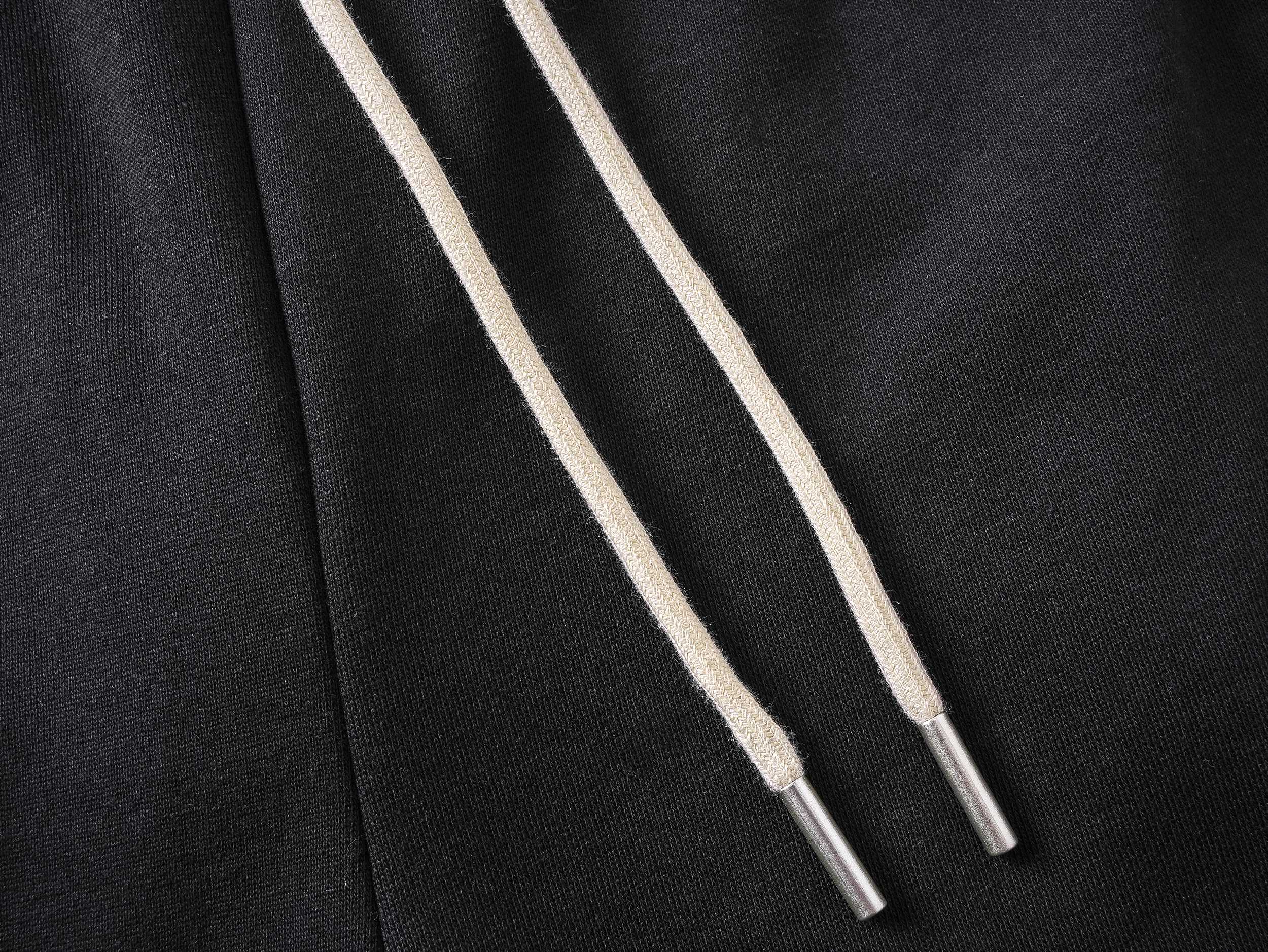 Embroidery drawstring casual trousers