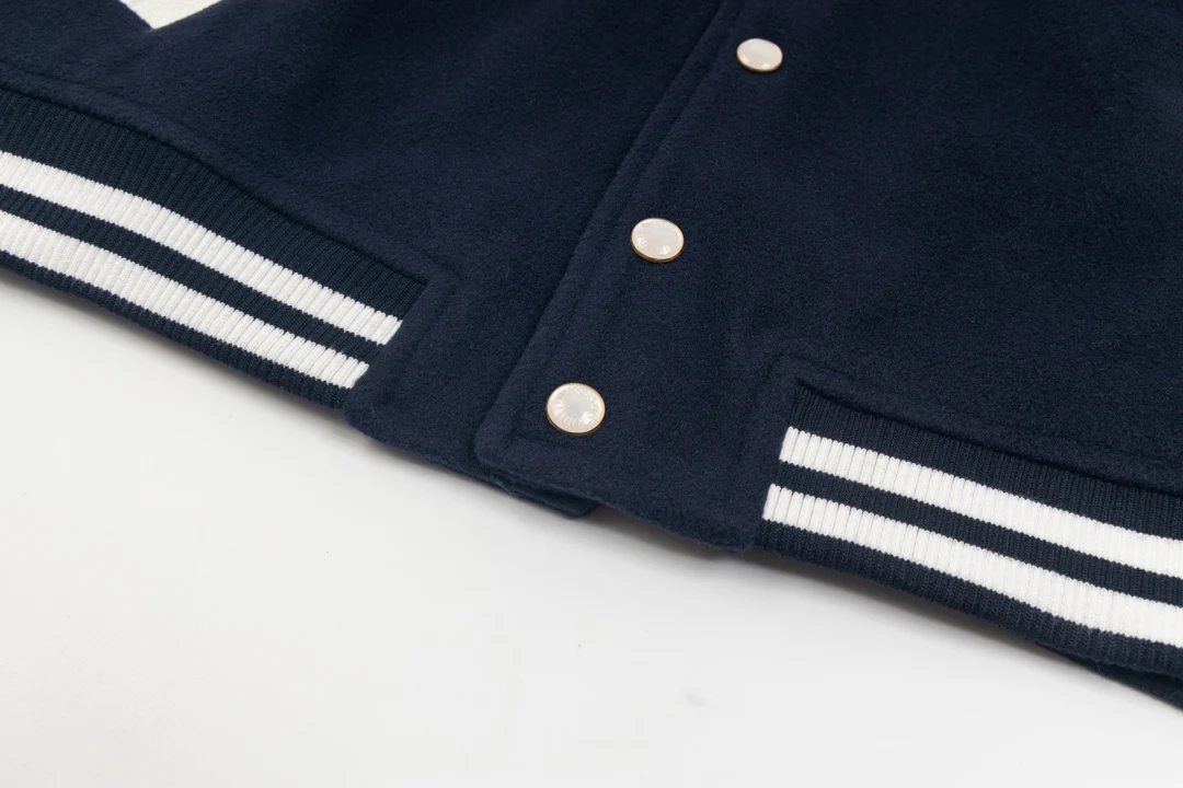 Embroidered baseball jacket