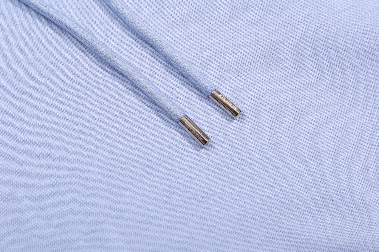 Embroidered cotton hooded sweatshirt