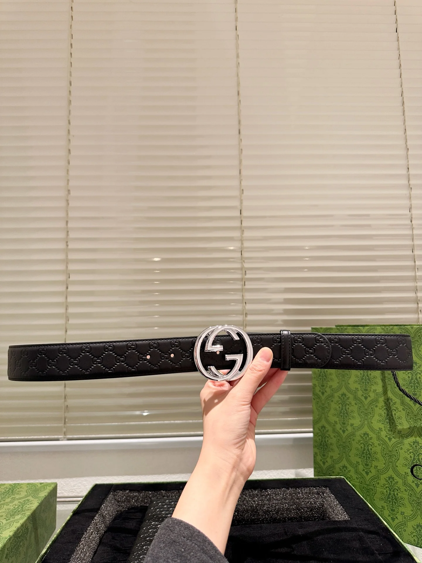 Men's Embossed Wallet + Belt Gift Box