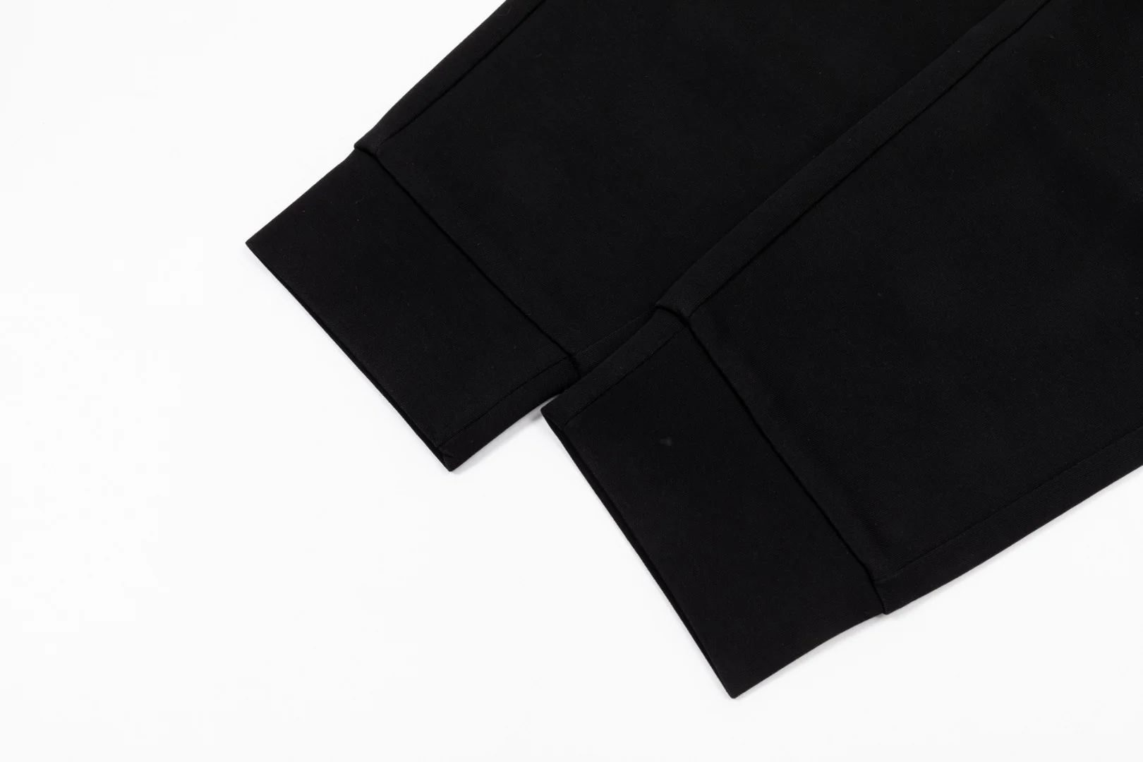 Embroidery cotton drawstring trousers