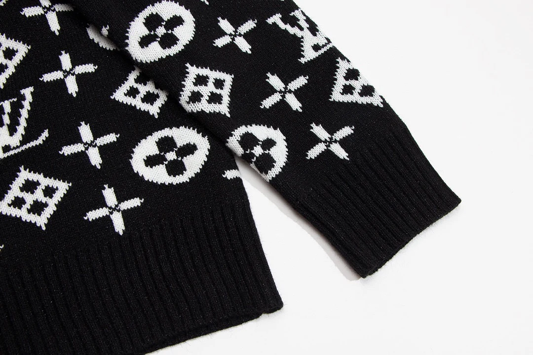 jacquard cashmere sweater cardigan