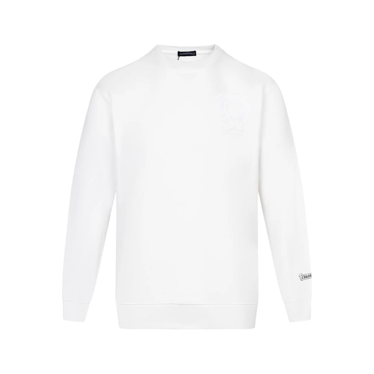 Embroidered patch sweatshirt