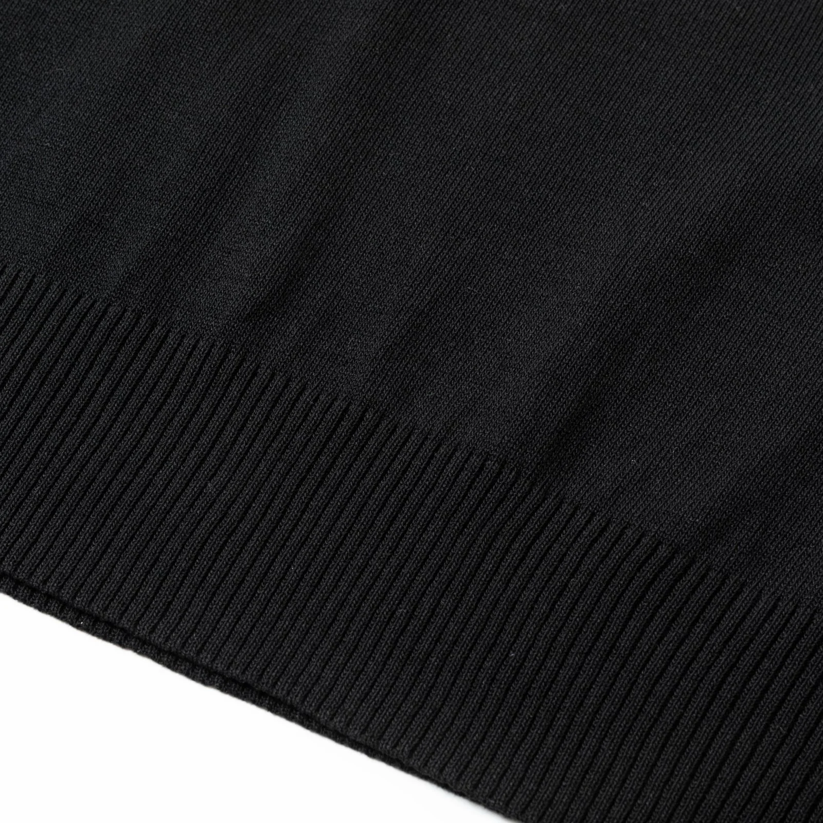 Knitted crew neck cotton T-shirt