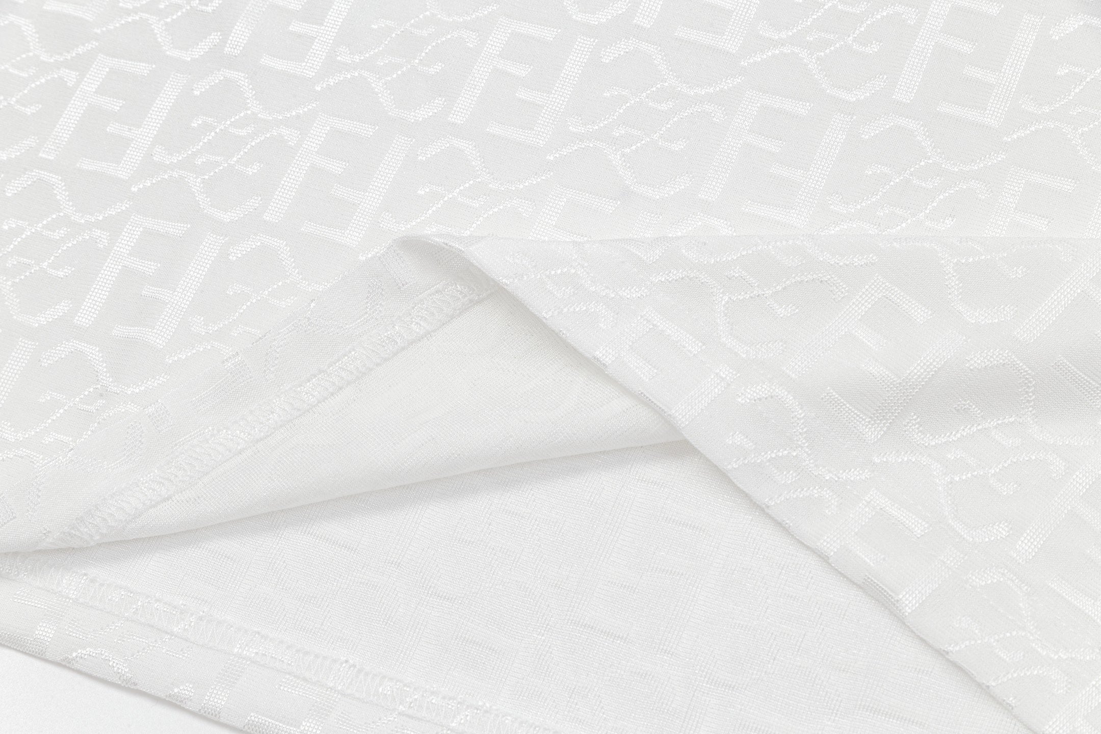 Ice silk jacquard cotton T-shirt