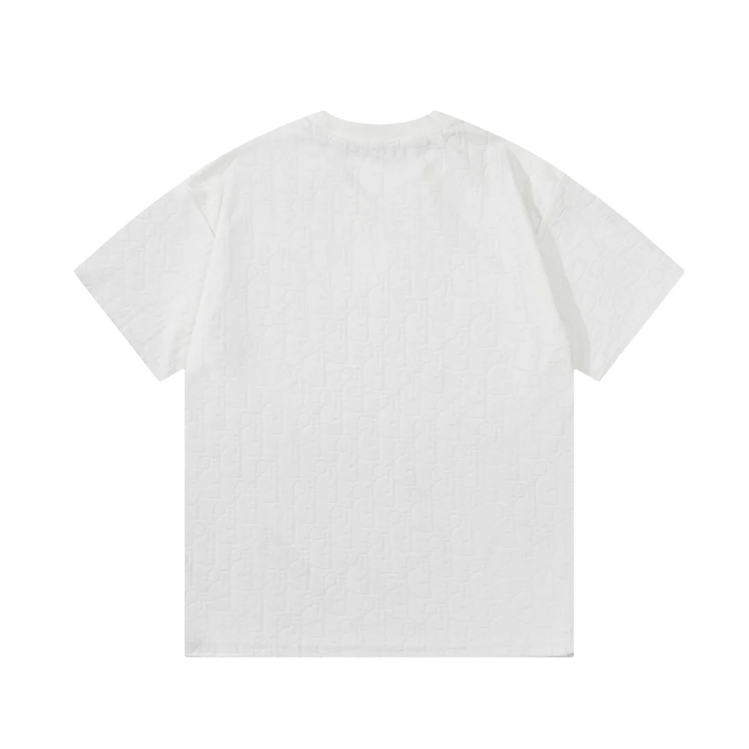 Jacquard towelling T-shirt