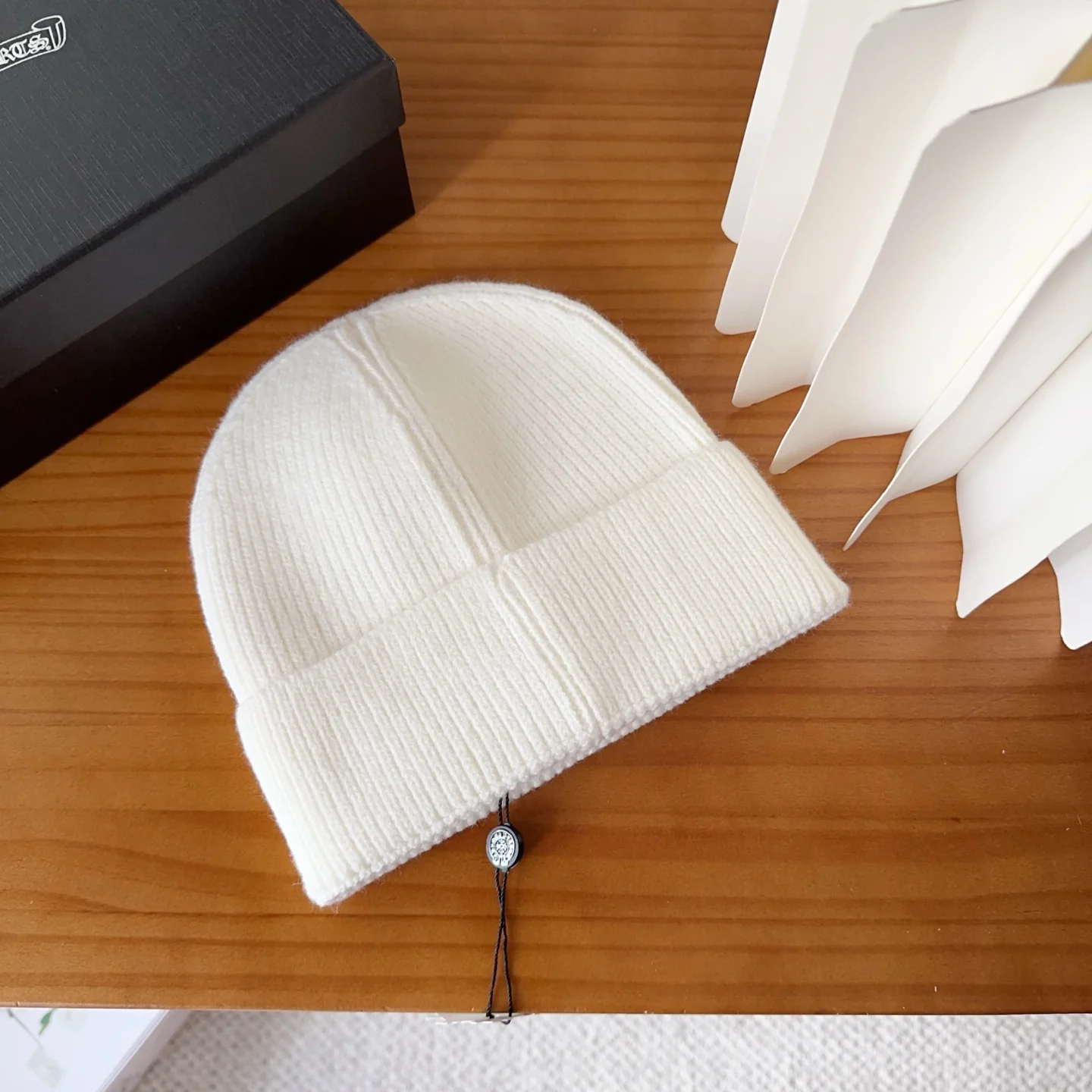 Metal Monogram Cashmere Knitted  Beanie