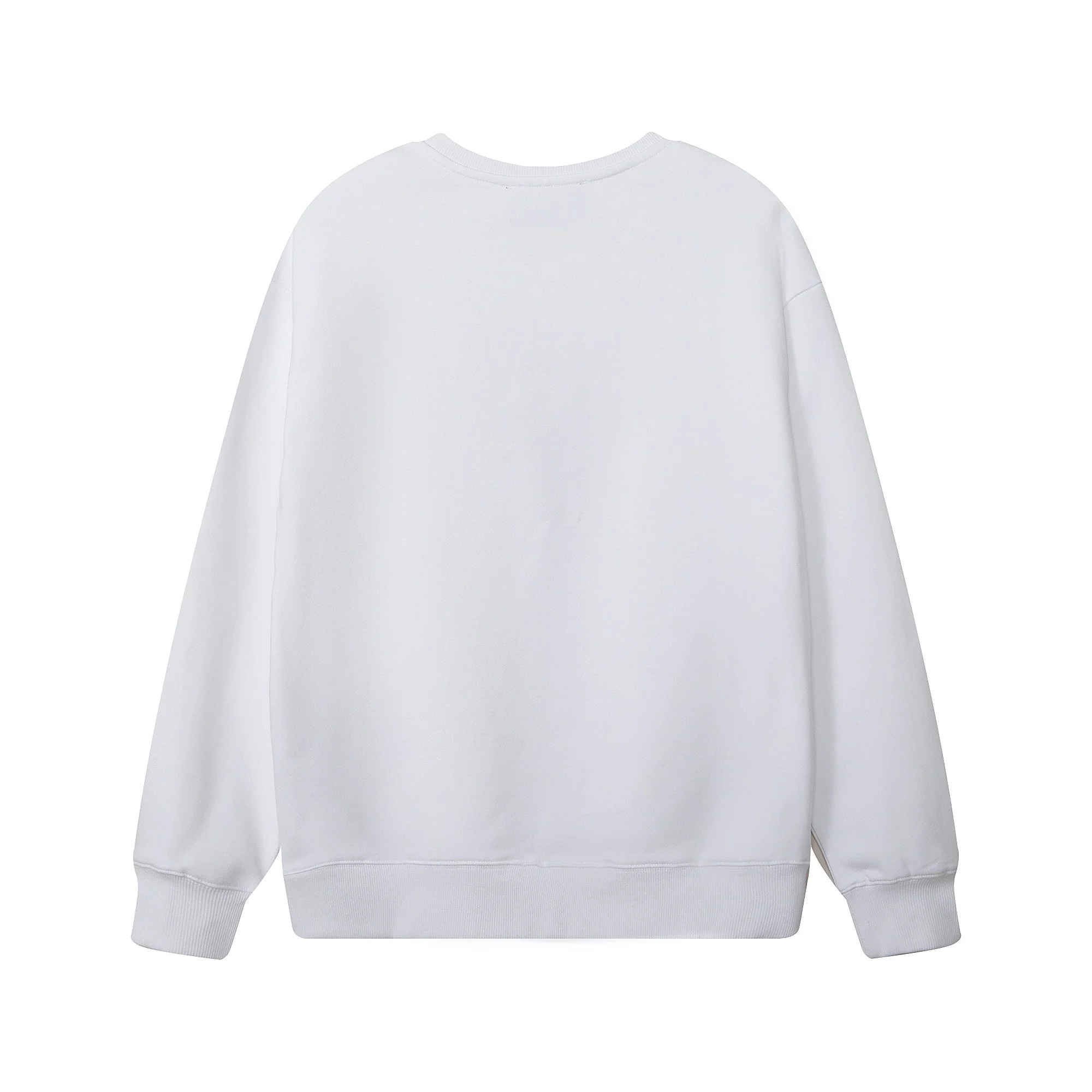 Printed crew neck cotton sweatshirt