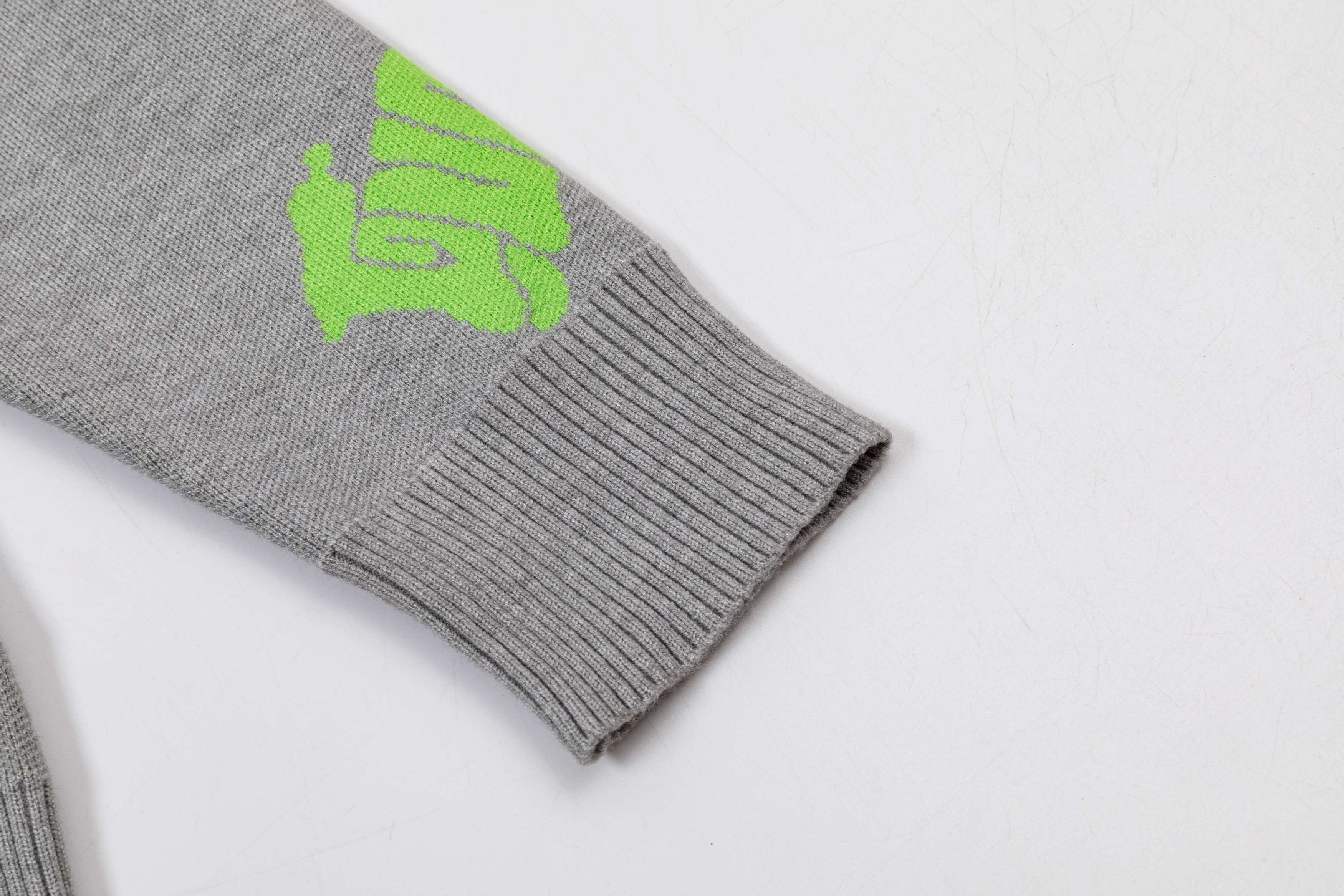 Knitted jacquard cashmere sweater