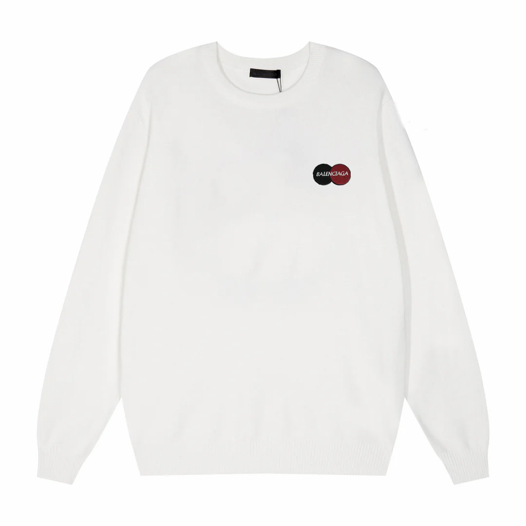 Embroidered knitted cashmere sweater