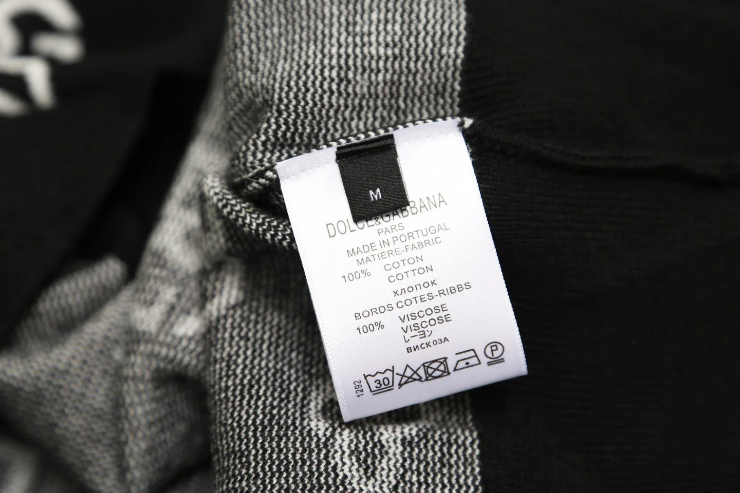 jacquard cotton sweatshirt