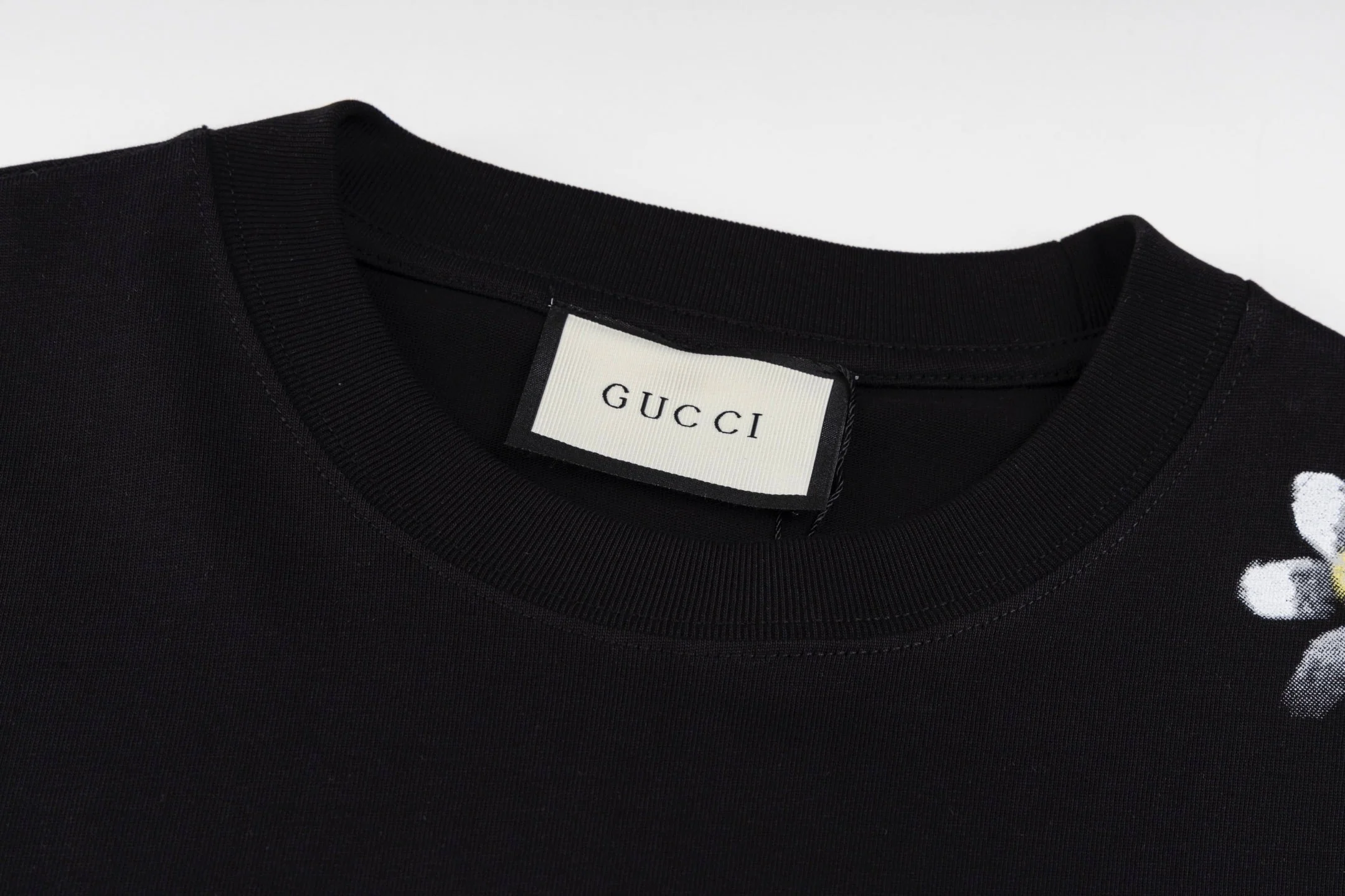 Floral cotton T-shirt