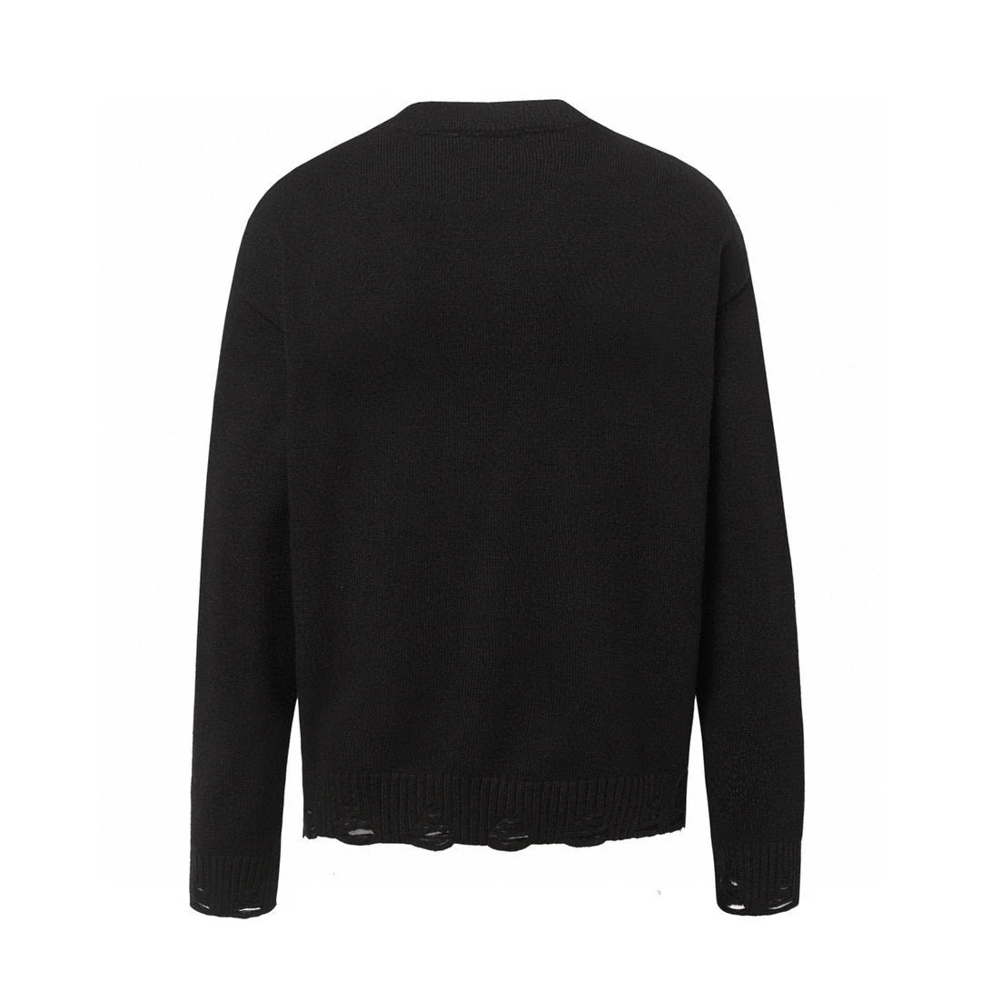 knitted jacquard sweatshirt