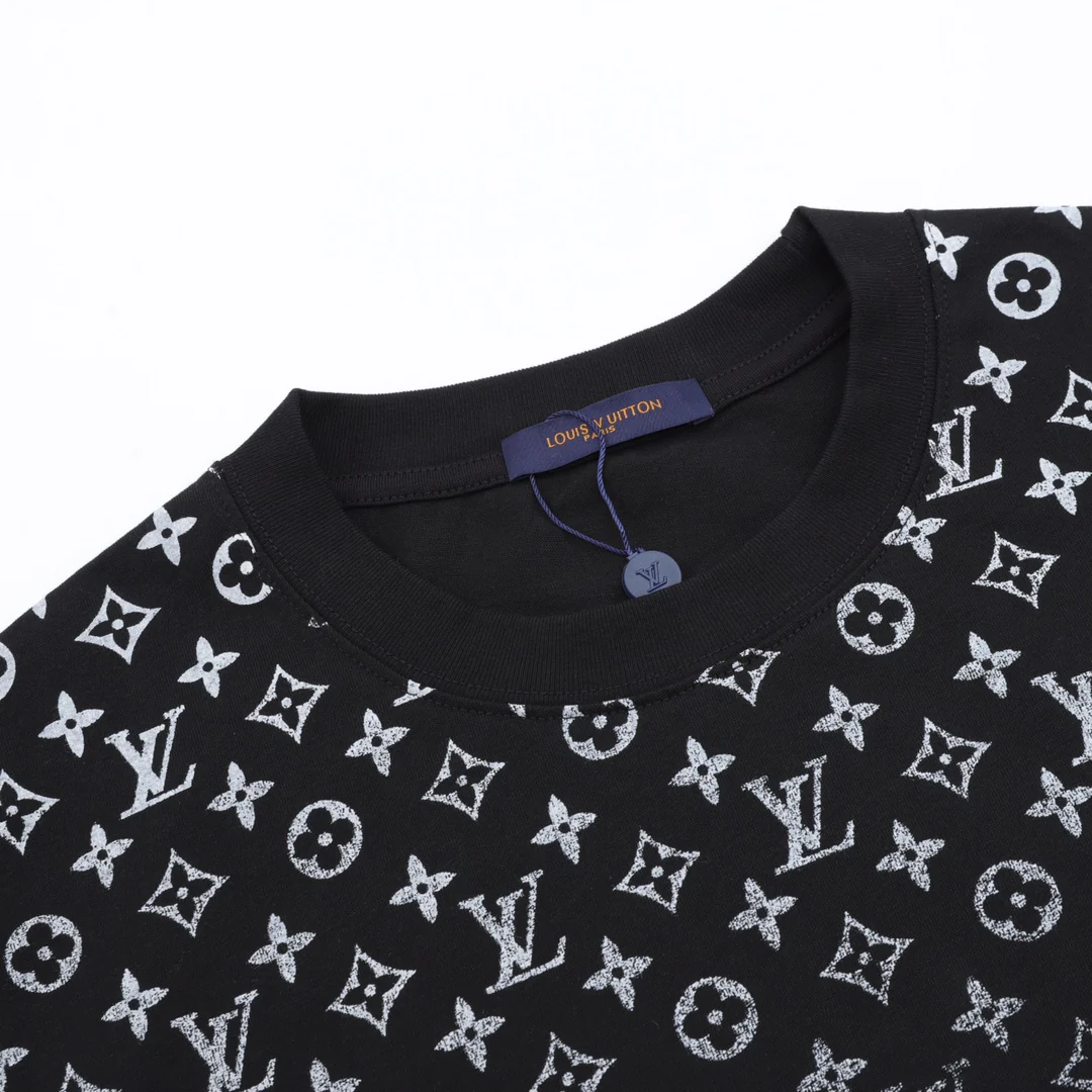 Printed crew neck cotton T-shirt