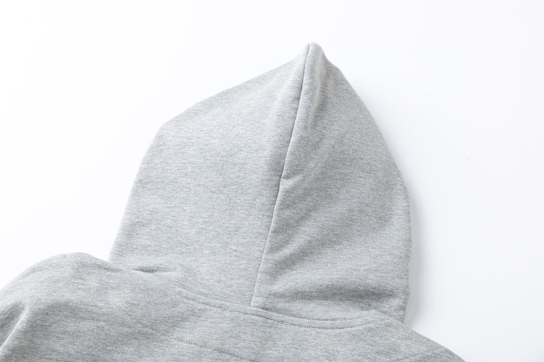 Embroidered zip-up sweatshirt jacket