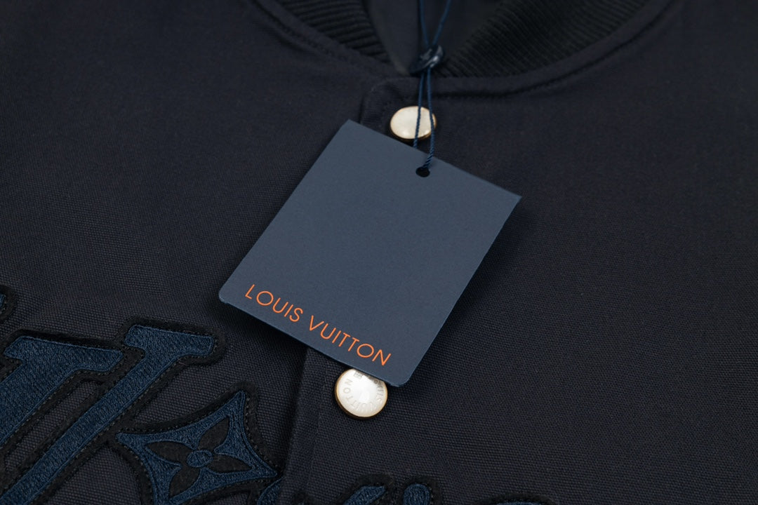 Embroidered baseball jacket