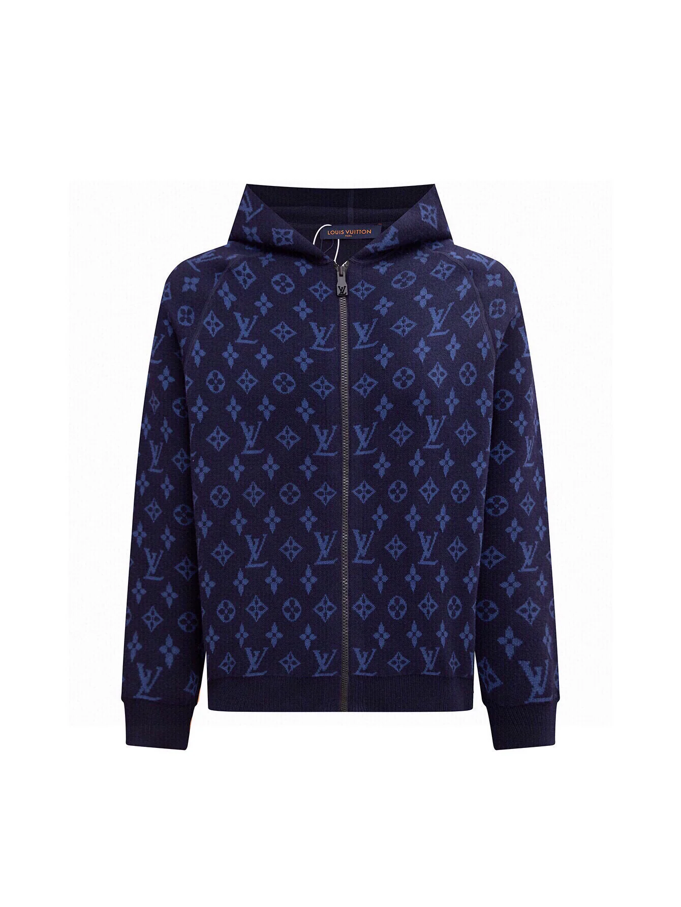 Double-faced cashmere knitted sweatshirt