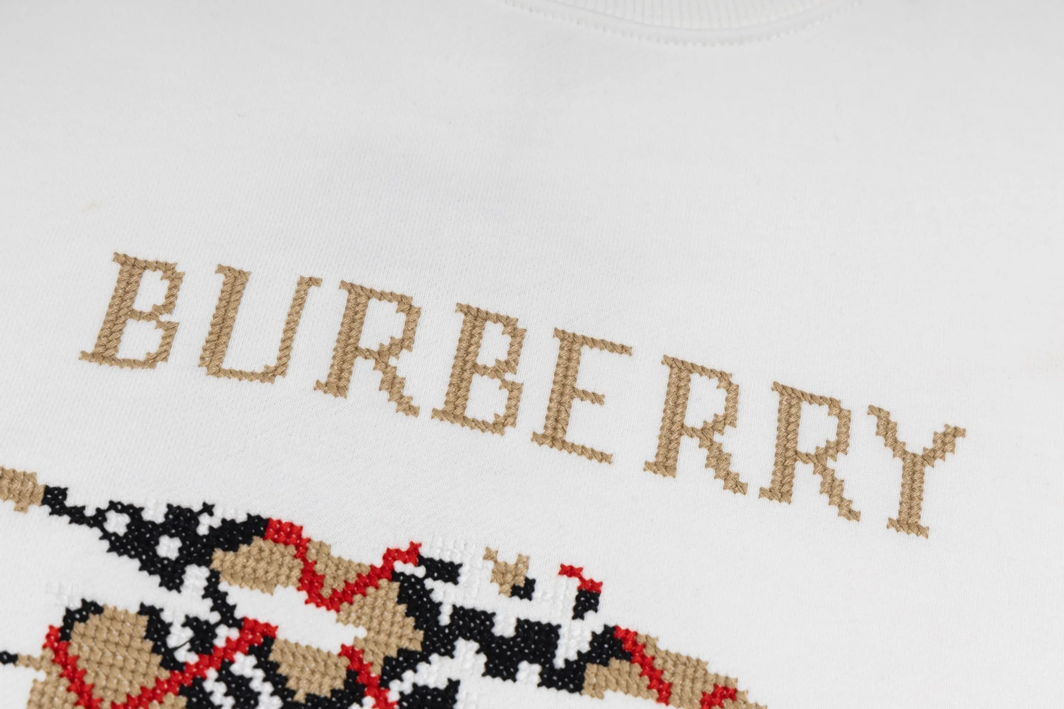 Embroidered cotton sweatshirt