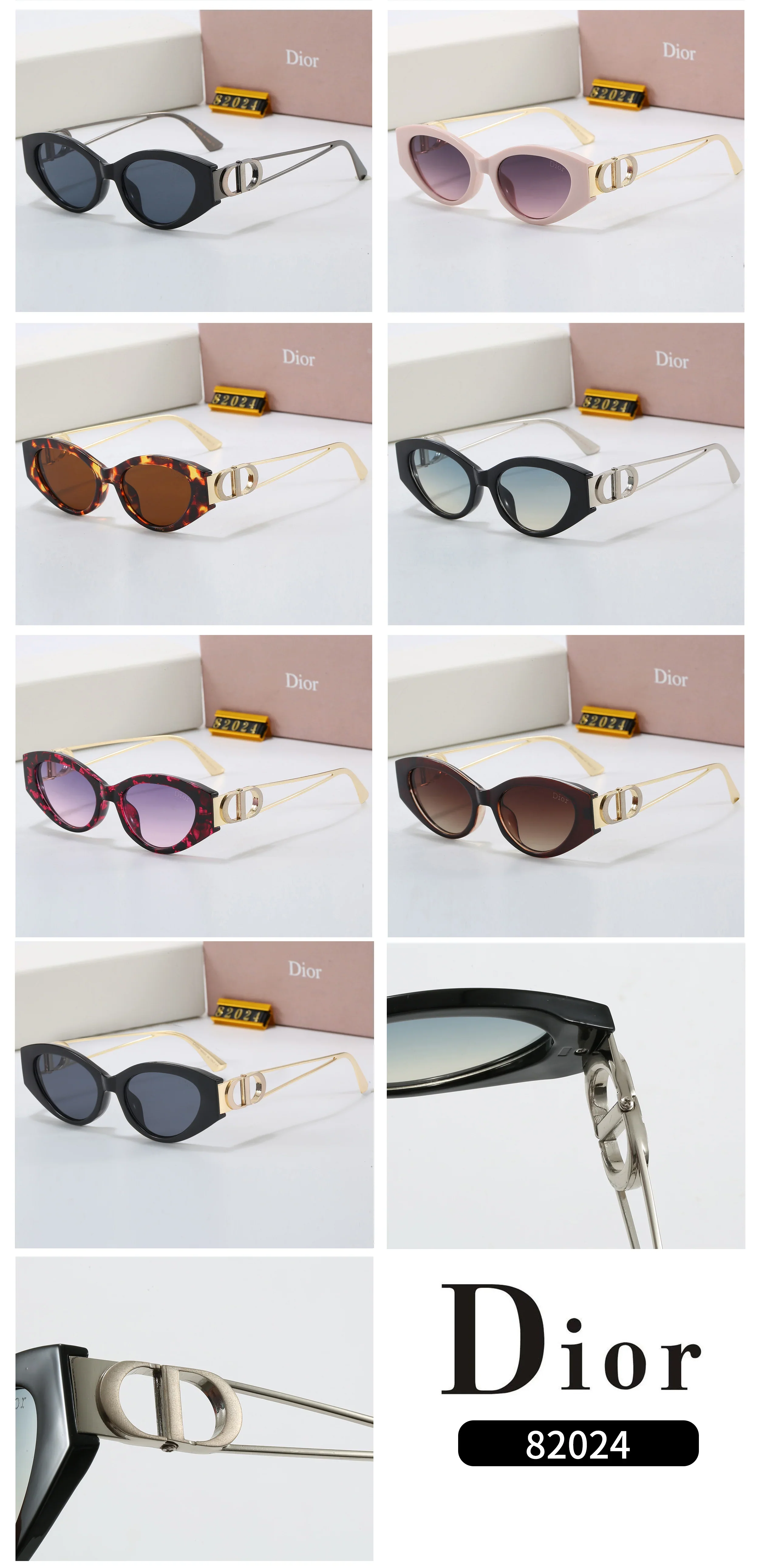New Cat Eye Small Frame Sunglasses
