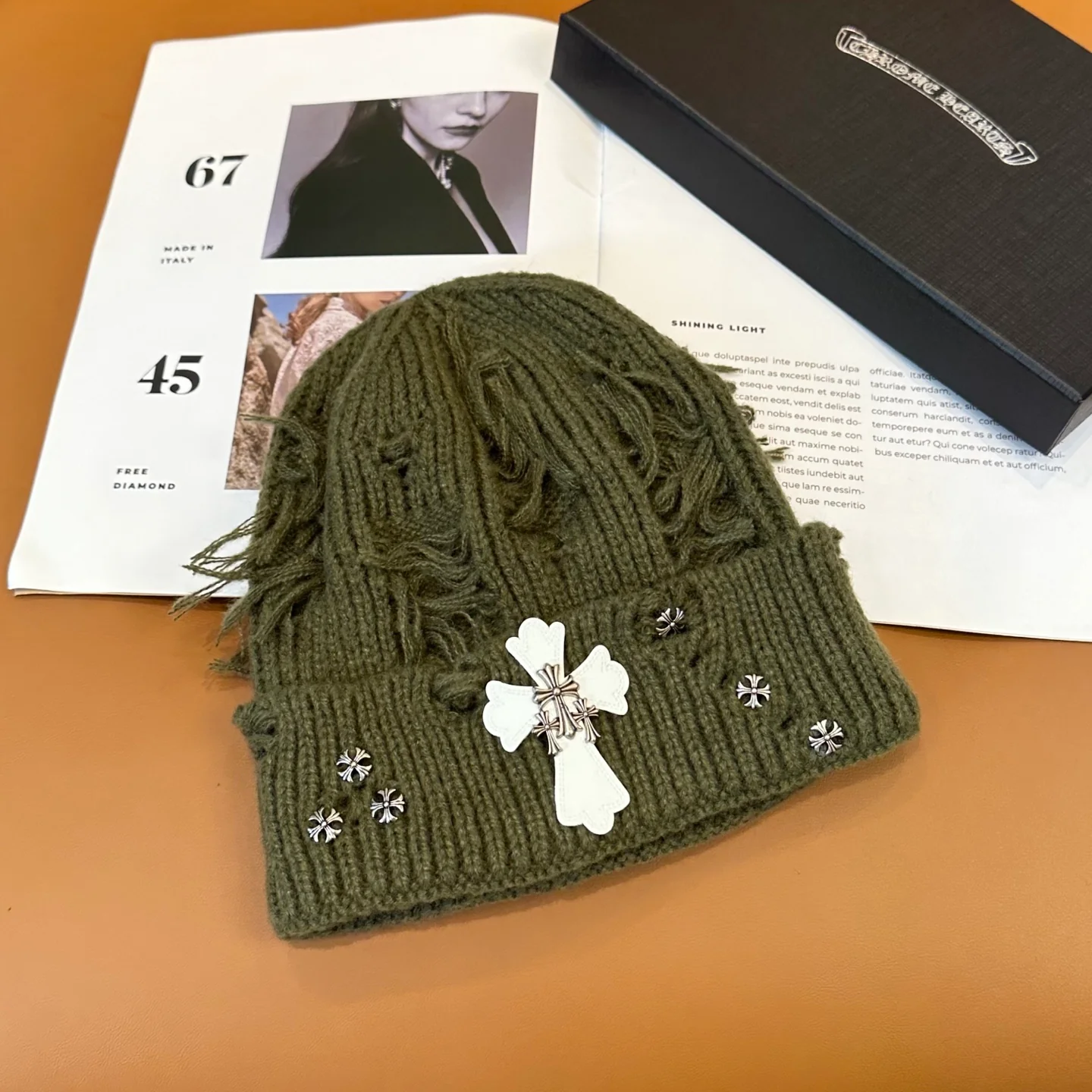 Metal Monogram Cashmere Beanie