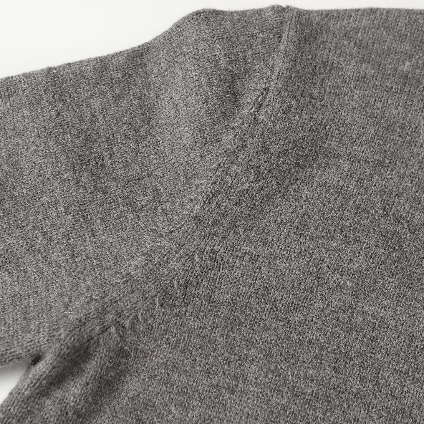 Embroidered mock neck cashmere sweater