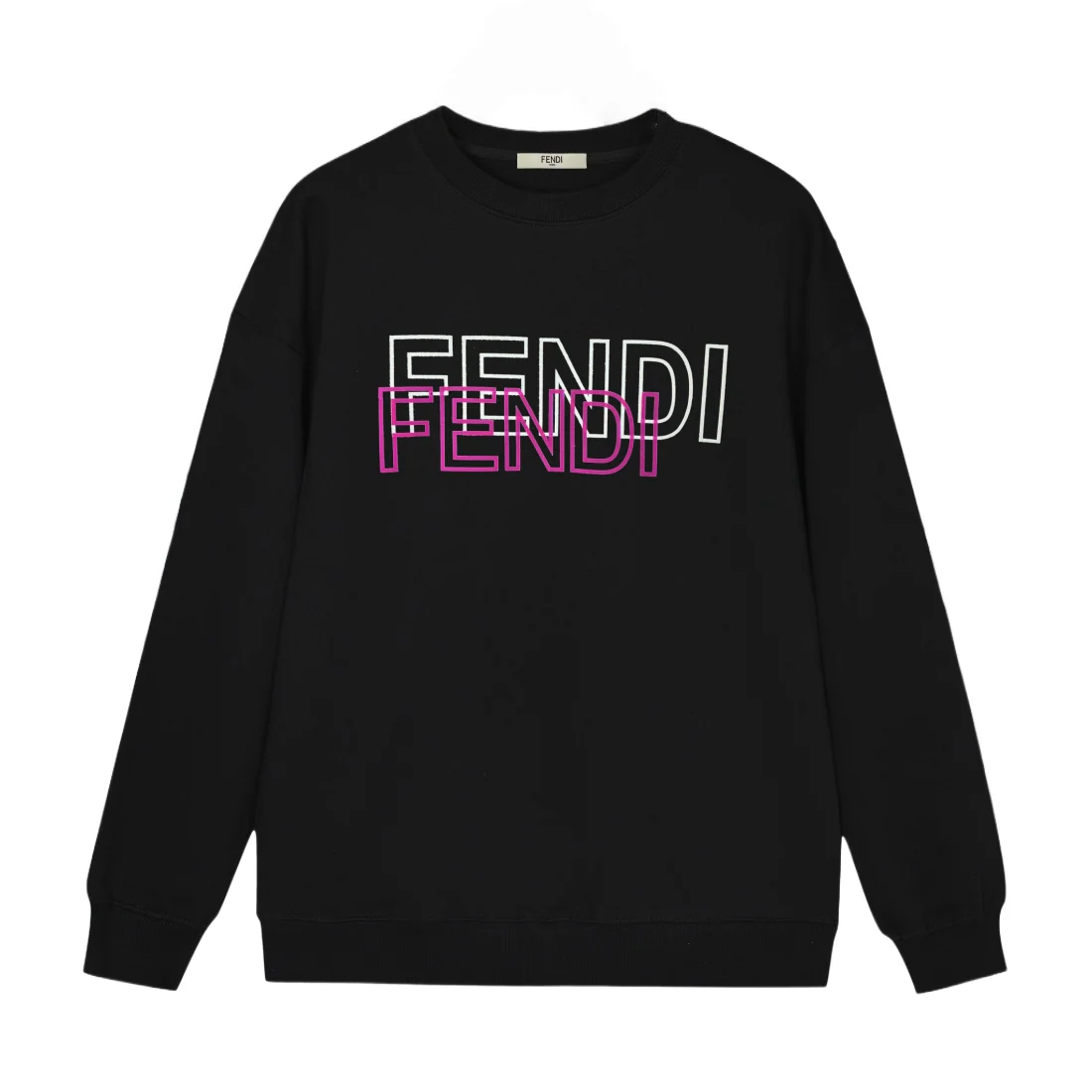 Two-Color Gradient Letters Sweatshirt
