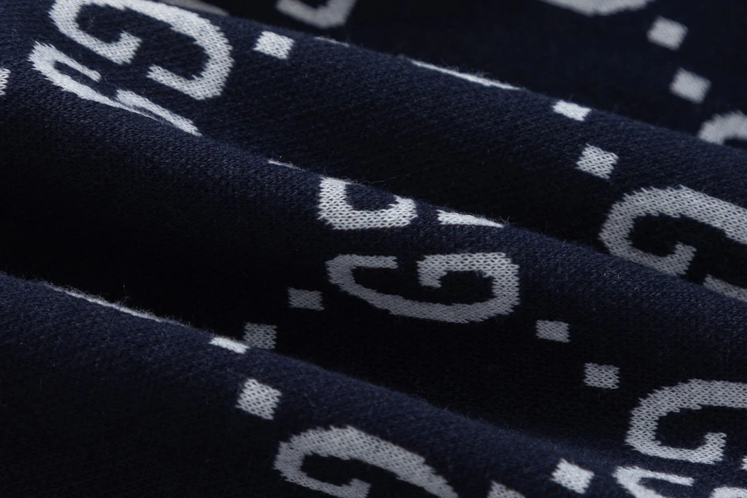 Web-paneled jacquard trousers