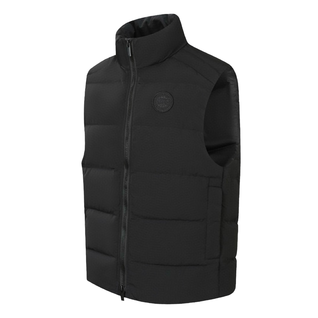 High-necked down vest