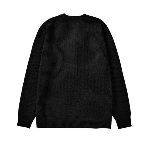 Jacquard knitted cashmere sweater