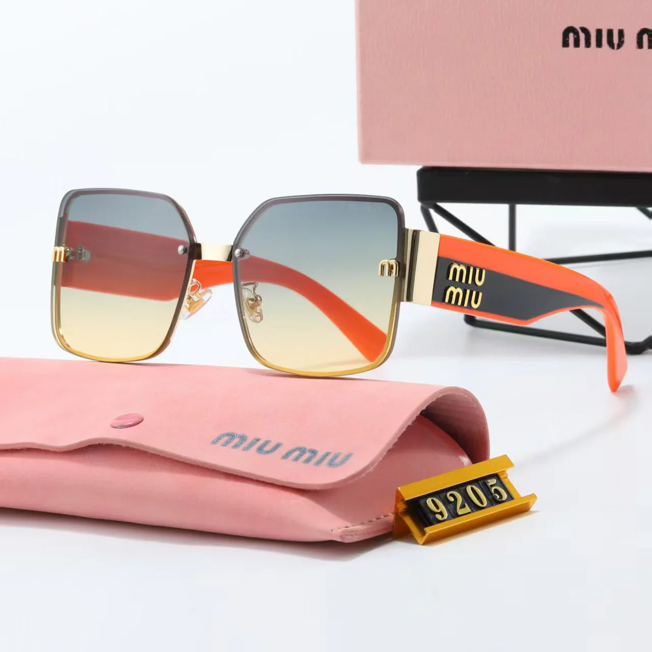 6 Color Square Frame Women's Sunglasses  9205