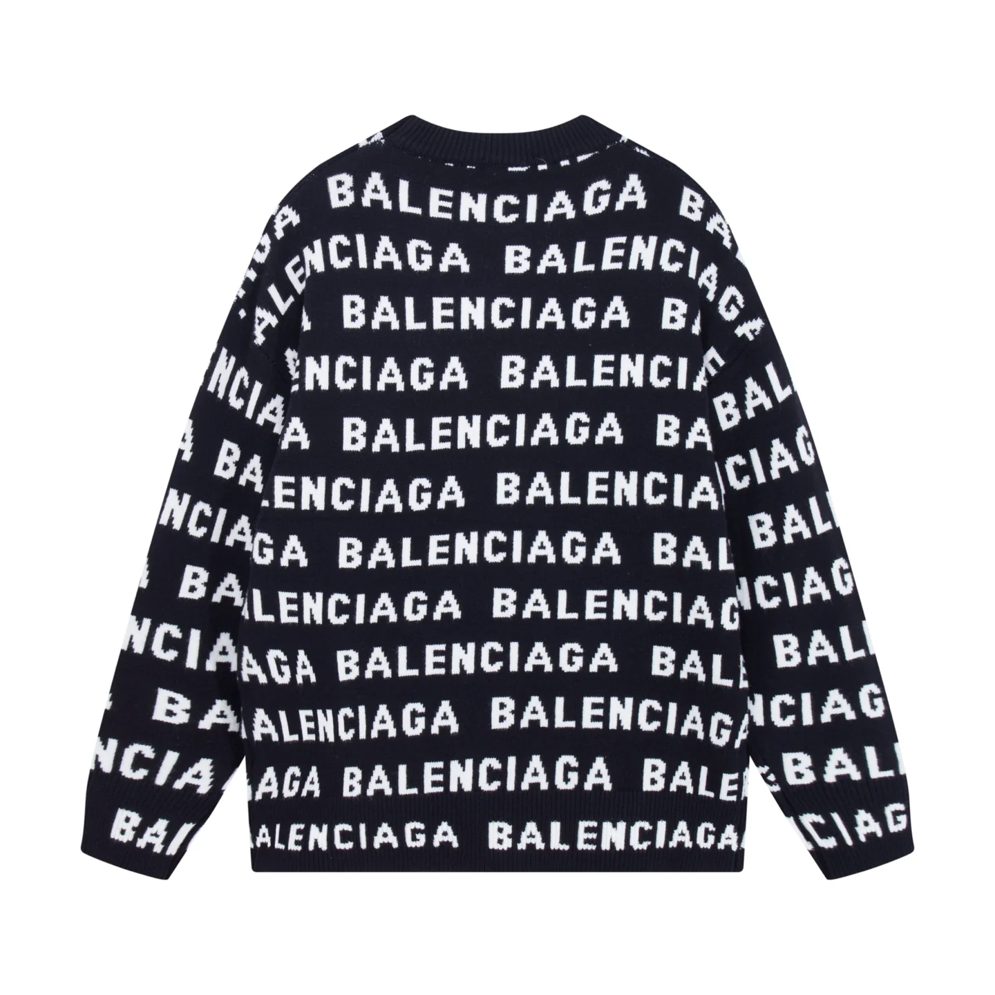 Knitted jacquard cashmere sweater