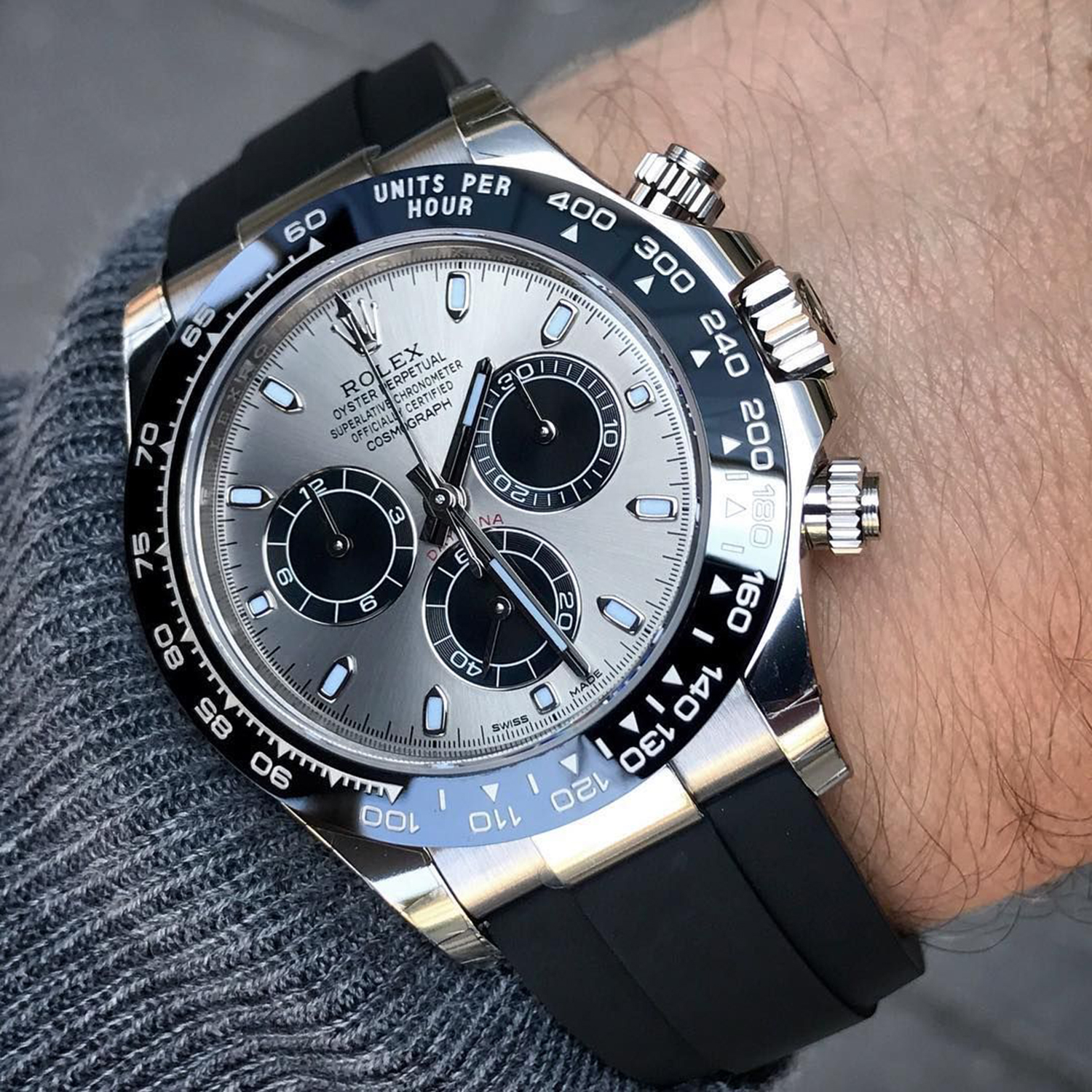 Daytona Silver Oysterflex 40mm