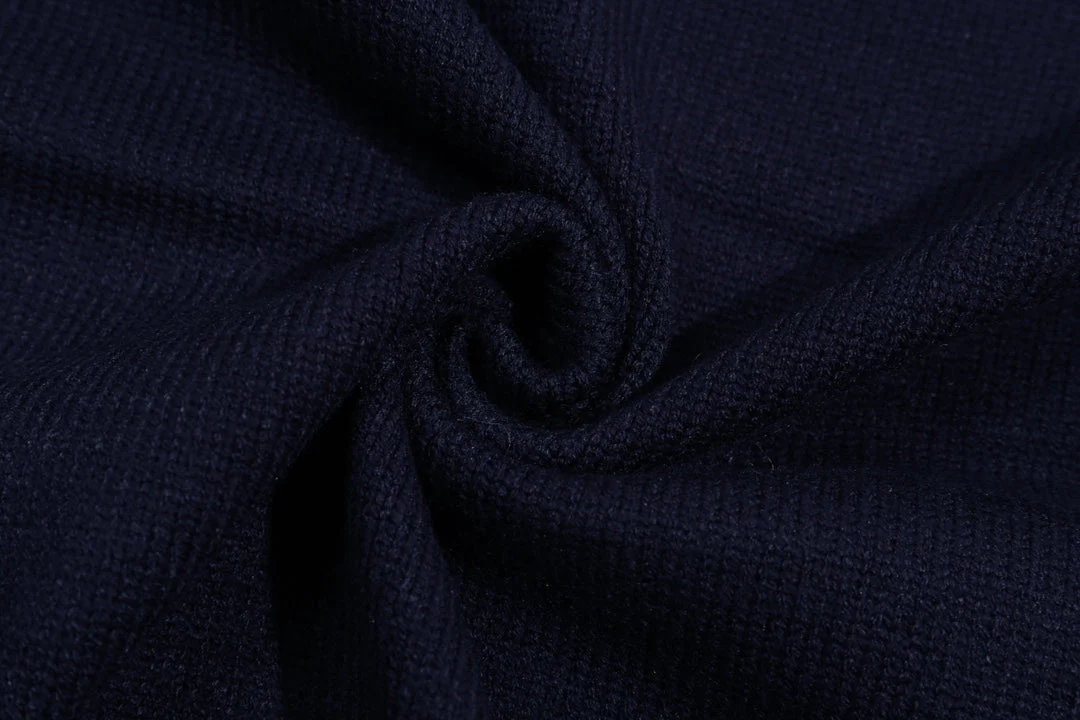 Knitted jacquard cashmere sweatshirt